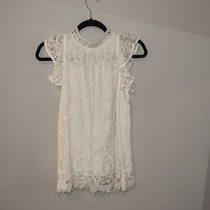 Lace mock neck top. Only wore once for pictures.